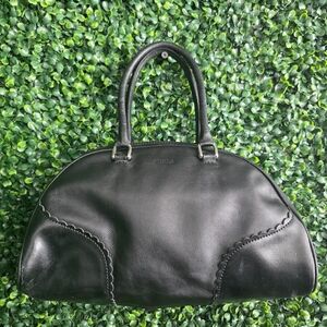 Furla Made In Italy Black Leather Handbag